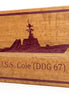 Custom wood inlay plaque with badge, crest, or logo, engraved — Hooyah Woodworks