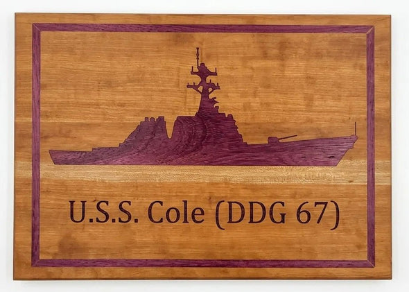 Custom Wood Inlay Plaque - Hooyah Woodworks LLC