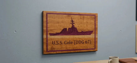 Custom Wood Inlay Plaque - Hooyah Woodworks LLC