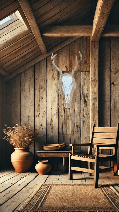 Deer skull mount
