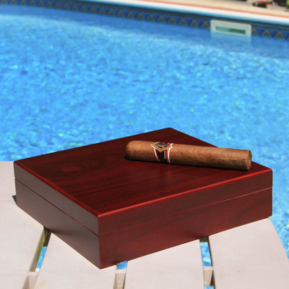 Desktop Digital Cherry Humidor - Hooyah Woodworks LLC