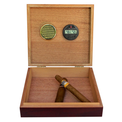 Desktop Digital Cherry Humidor - Hooyah Woodworks LLC