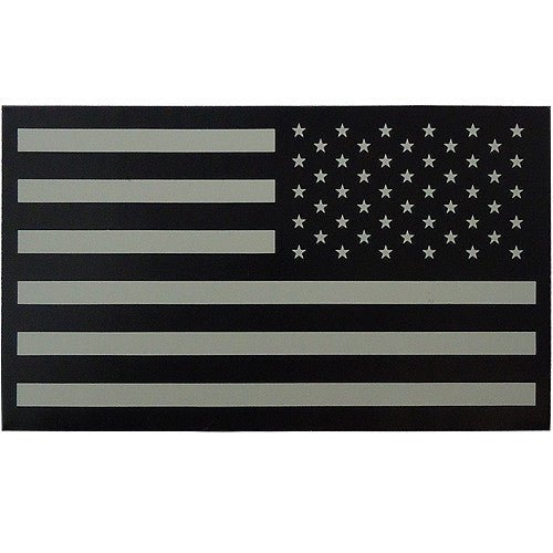 Flag Patch: United States of America - IR Infrared hook closure reversed - Hooyah Woodworks LLC