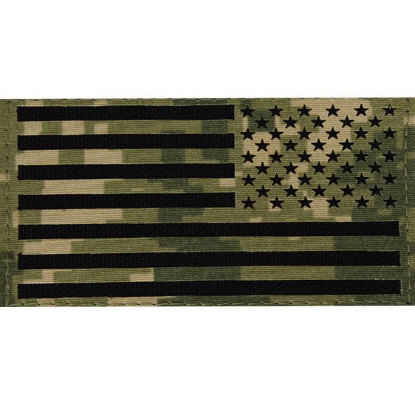Flag Patch: U.S. Flag Reversed Field - Woodland Digital NWUIII - Hooyah Woodworks LLC