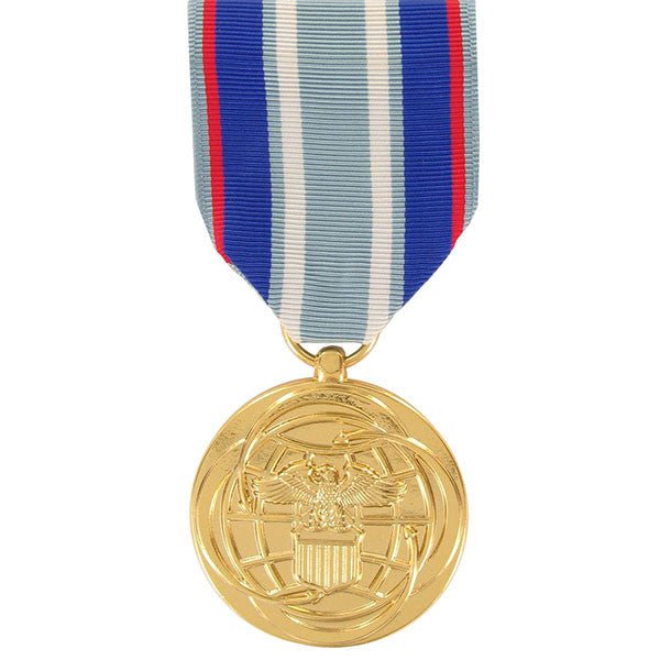 Full Size Medal: Air Force Air and Space Campaign - 24k Gold Plated - Hooyah Woodworks LLC