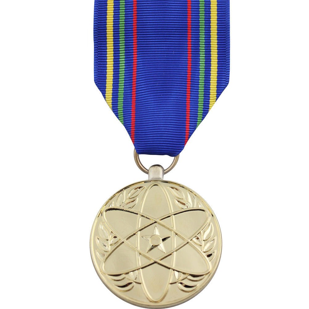 Full Size Medal: Air Force Nuclear Deterrence Operations Service - 24k Gold Plated - Hooyah Woodworks LLC