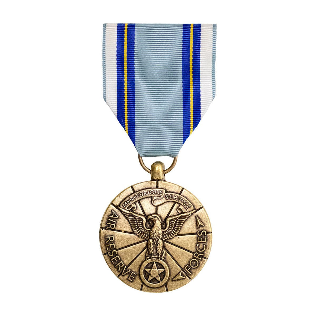 Full Size Medal: Air Reserve Meritorious Service - Hooyah Woodworks LLC