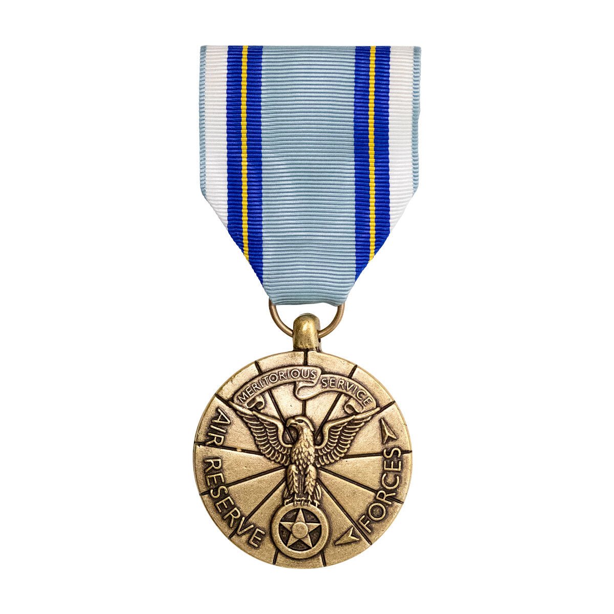 Full Size Medal: Air Reserve Meritorious Service - Hooyah Woodworks LLC