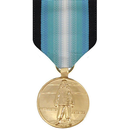 Full Size Medal: Antarctica Service - 24k Gold Plated - Hooyah Woodworks LLC