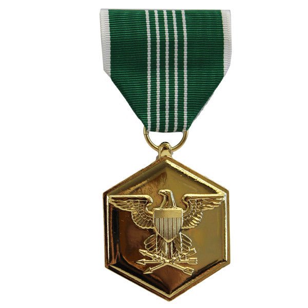 Full Size Medal: Army Commendation - 24k Gold Plated - Hooyah Woodworks LLC