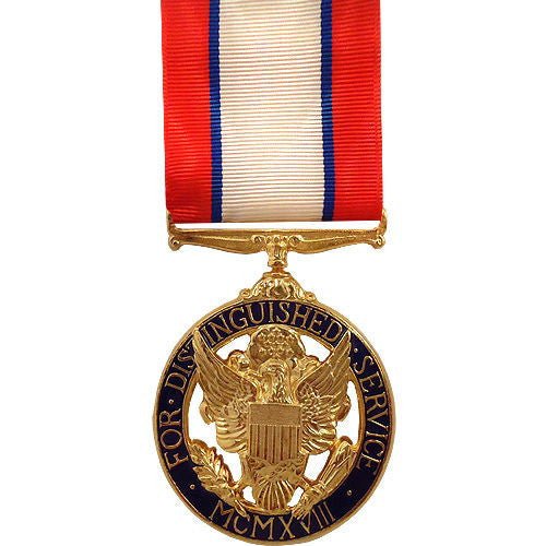 Full Size Medal: Army Distinguished Service - 24k Gold Plated - Hooyah Woodworks LLC