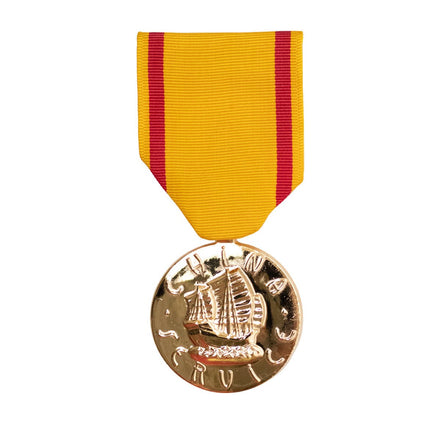 Full Size Medal: China Service Navy - 24k Gold Plated - Hooyah Woodworks LLC