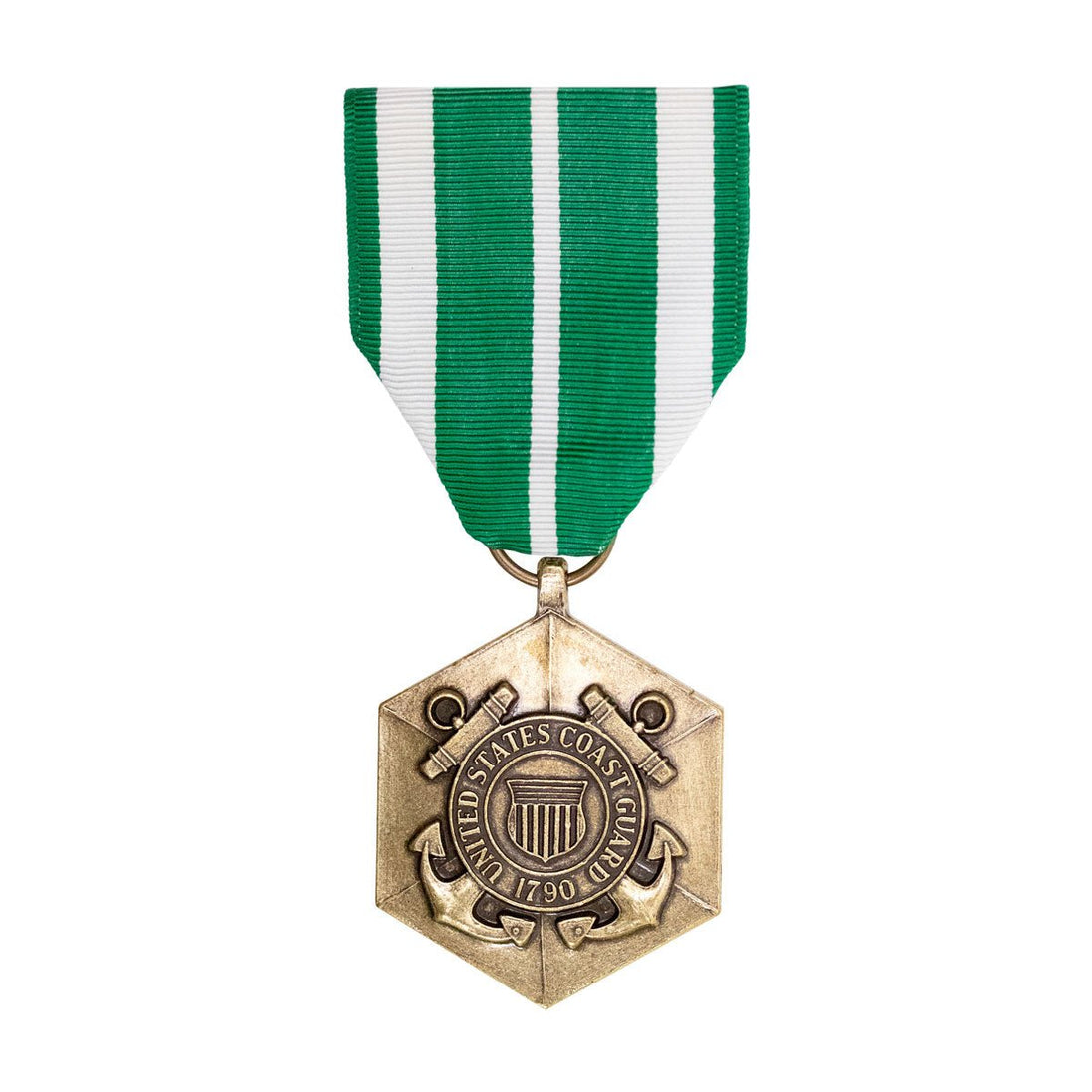 Full Size Medal: Coast Guard Commendation - Hooyah Woodworks LLC