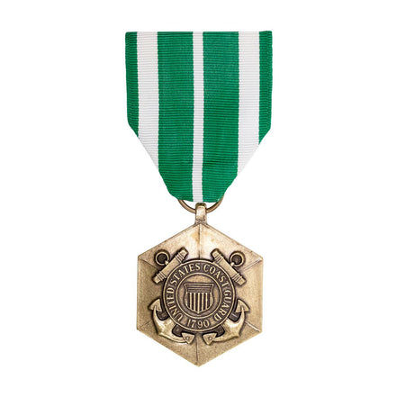 Full Size Medal: Coast Guard Commendation - Hooyah Woodworks LLC