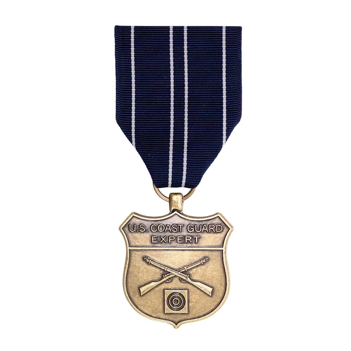 Full Size Medal: Coast Guard Expert Rifle - Hooyah Woodworks LLC