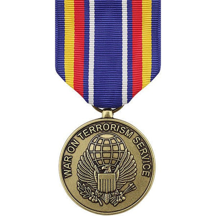 Full Size Medal: Global War on Terrorism Service - Hooyah Woodworks LLC