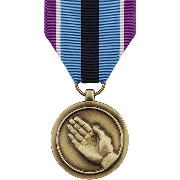 Full Size Medal: Humanitarian Service - Hooyah Woodworks LLC