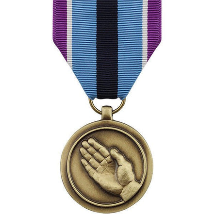Full Size Medal: Humanitarian Service - Hooyah Woodworks LLC