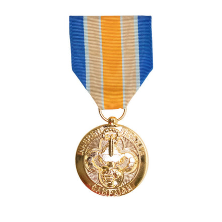 Full Size Medal: Inherent Resolve Campaign - 24k Gold Plated - Hooyah Woodworks LLC