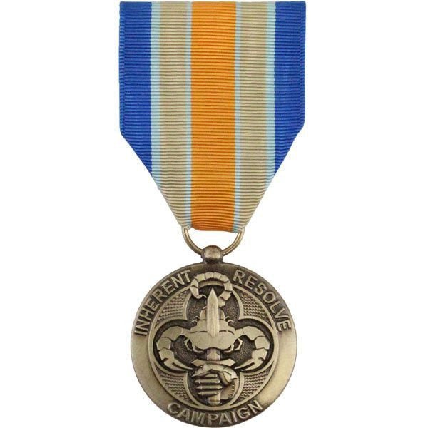 Full Size Medal: Inherent Resolve Campaign - Hooyah Woodworks LLC