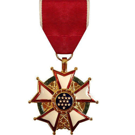 Full Size Medal: Legion of Merit - 24k Gold Plated - Hooyah Woodworks LLC
