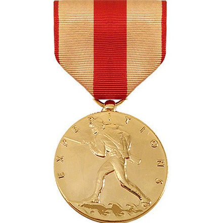 Full Size Medal: Marine Corps Expeditionary - 24k Gold Plated - Hooyah Woodworks LLC