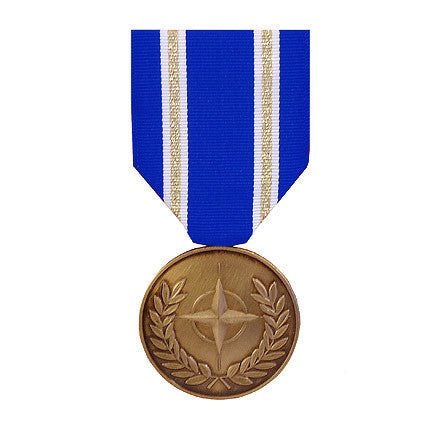 Full Size Medal: NATO Article 5 Active Endeavour Medal - Hooyah Woodworks LLC