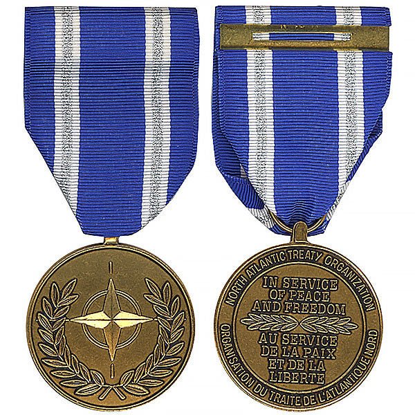 Full Size Medal: NATO Non-Article 5 Medal for Afghanistan - Hooyah Woodworks LLC