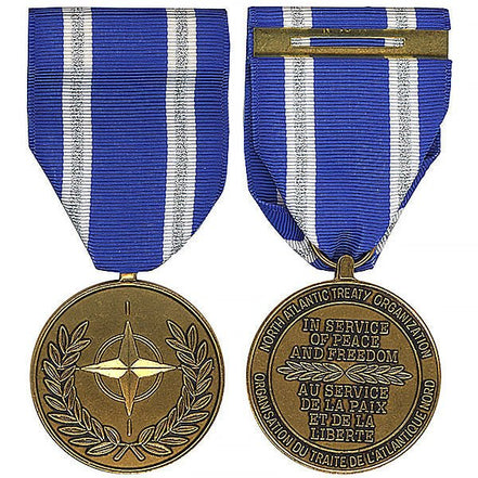 Full Size Medal: NATO Non-Article 5 Medal for Afghanistan - Hooyah Woodworks LLC