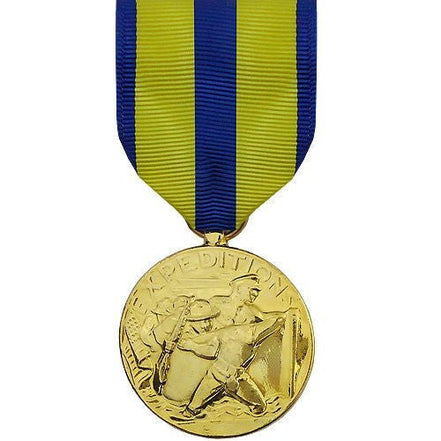 Full Size Medal: Navy Expeditionary - 24k Gold Plated - Hooyah Woodworks LLC