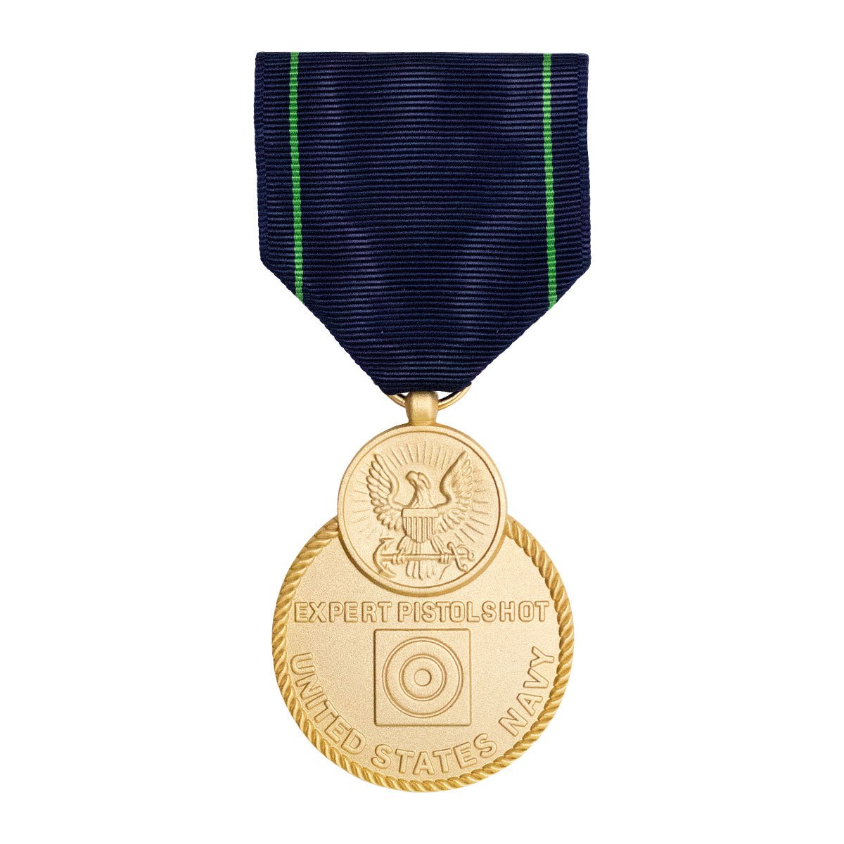 Full Size Medal: Navy Expert Pistol - Hooyah Woodworks LLC