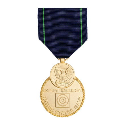 Full Size Medal: Navy Expert Pistol - Hooyah Woodworks LLC