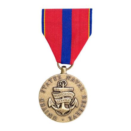 Full Size Medal: Navy Reserve Meritorious Service - Hooyah Woodworks LLC