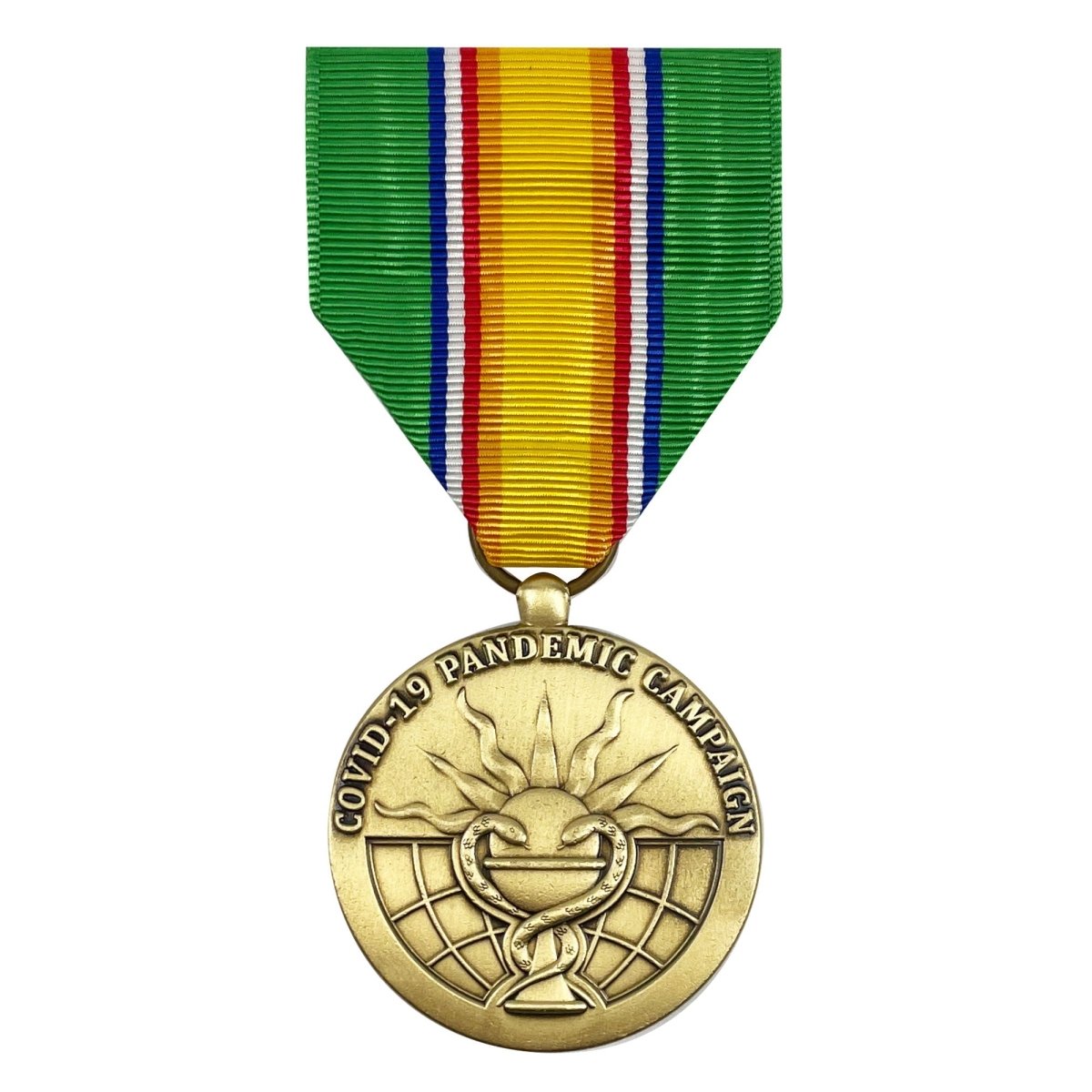 Full Size Medal: PHS Covid-19 Pandemic Campaign Medal - Hooyah Woodworks LLC