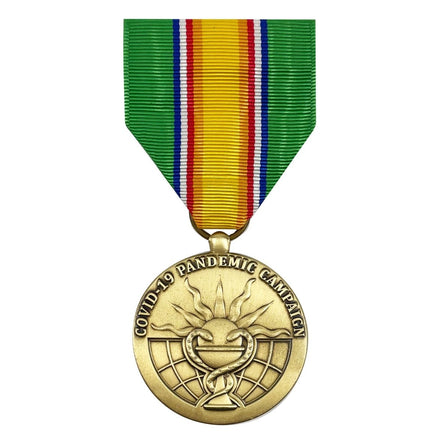 Full Size Medal: PHS Covid-19 Pandemic Campaign Medal - Hooyah Woodworks LLC