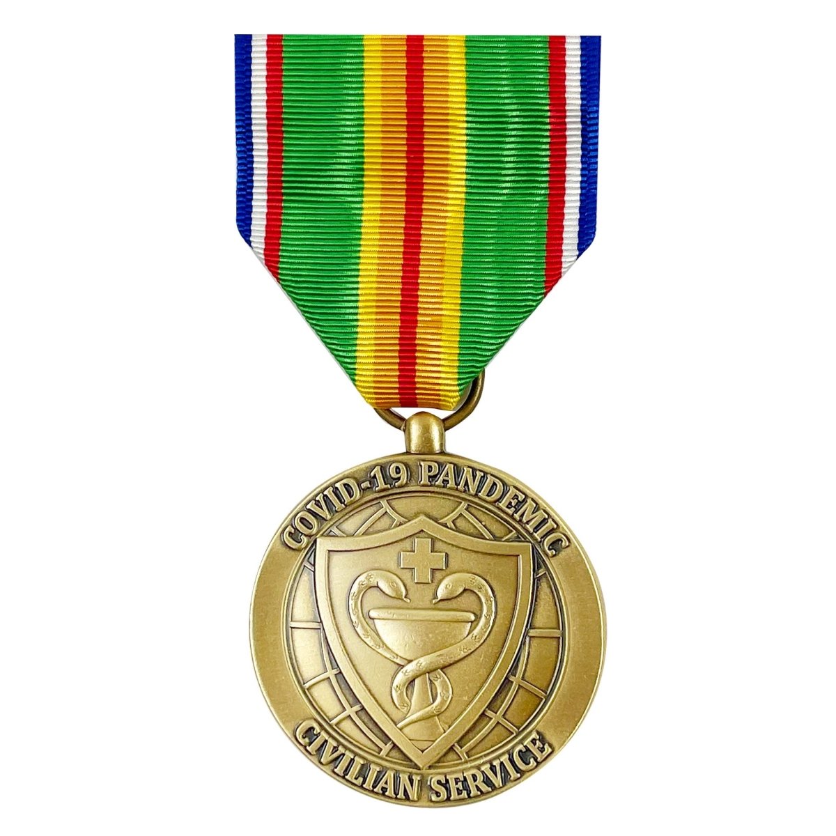 Full Size Medal: PHS Covid-19 Pandemic Civilian Service Medal - Hooyah Woodworks LLC