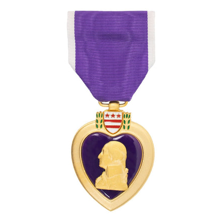 Full Size Medal: Purple Heart - Hooyah Woodworks LLC