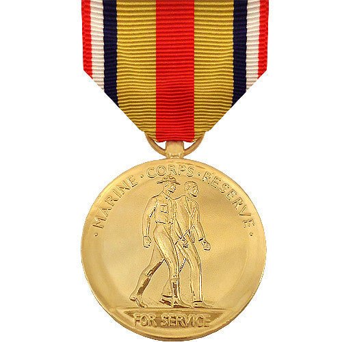 Full Size Medal: Selected Marine Corps Reserve - 24k Gold Plated - Hooyah Woodworks LLC