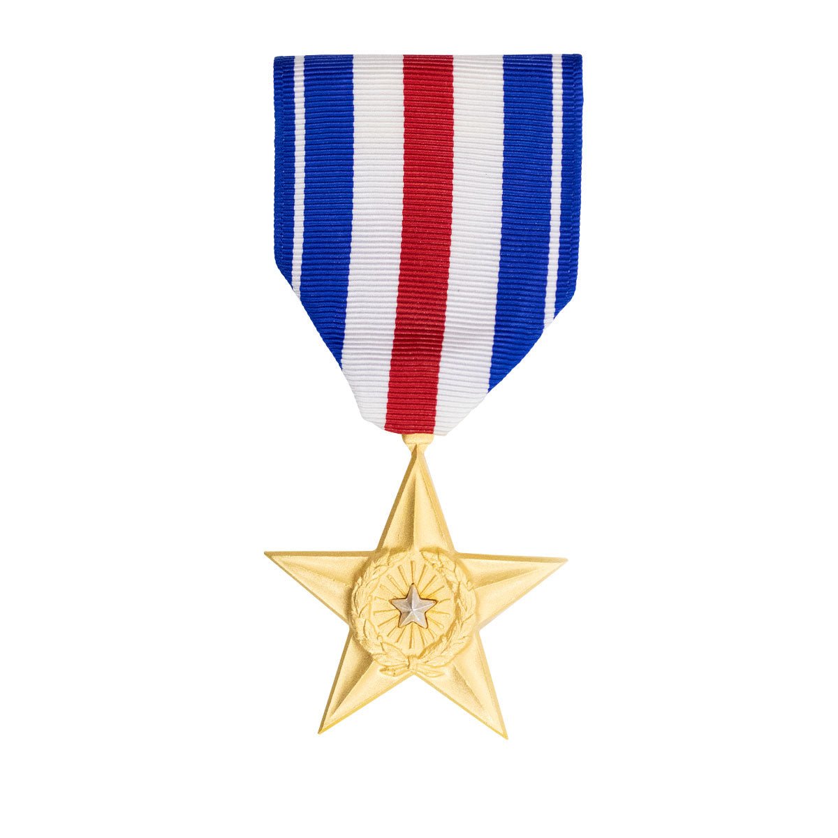 Full Size Medal: Silver Star - Hooyah Woodworks LLC