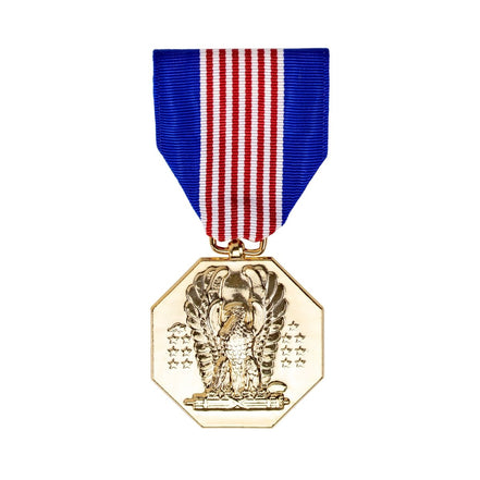 Full Size Medal: Soldiers Medal - 24k Gold Plated - Hooyah Woodworks LLC
