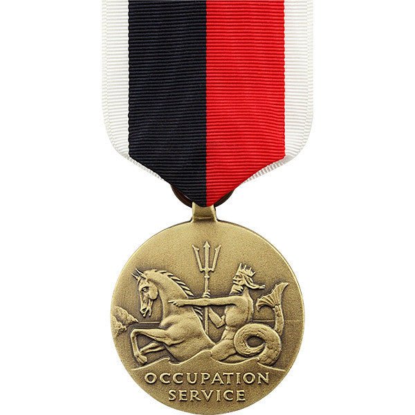 Full Size Medal: WWII Occupation Navy and Coast Guard - Hooyah Woodworks LLC
