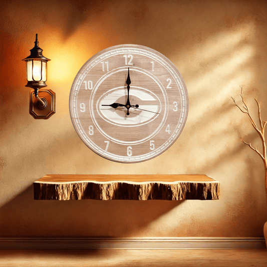 Georgia Bulldog clock (G) - Hooyah Woodworks LLC