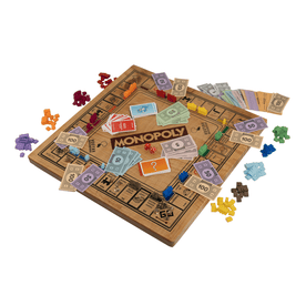 Custom heirloom hardwood property board game, personalized — Hooyah Woodworks