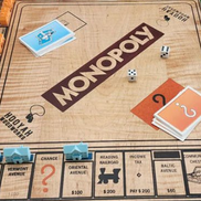 Custom wooden board game with engraved family names — Hooyah Woodworks