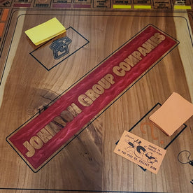 Custom heirloom hardwood property board game, personalized — Hooyah Woodworks