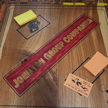 Heirloom quality CUSTOM Monopoly board - Hooyah Woodworks LLC
