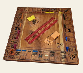 Personalized 23-inch wood strategy board game — Hooyah Woodworks