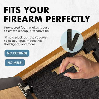 Hidden Gun Cabinet Put On The Full Armor Of God, Secure Concealed Ephesians 6:10 Gun Safe by Bellewood Designs - Hooyah Woodworks LLC