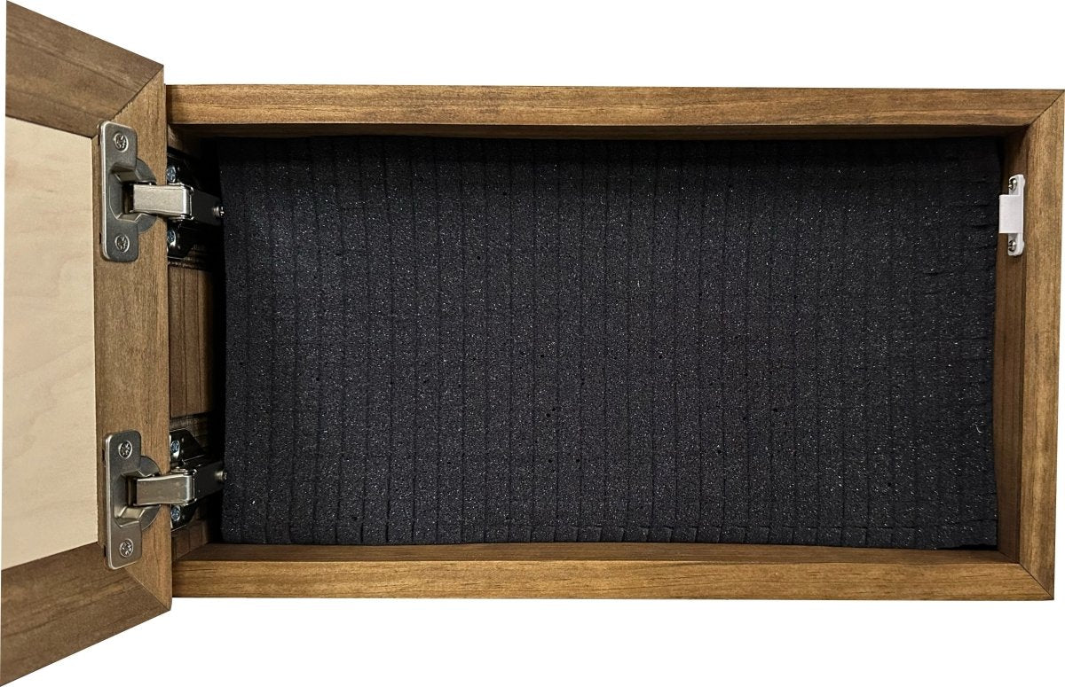 Hidden Gun Safe Just Flowers Wall Decoration - Wood Gun Cabinet To Securely Store Your Gun In Plain Sight by Bellewood Designs - Hooyah Woodworks LLC