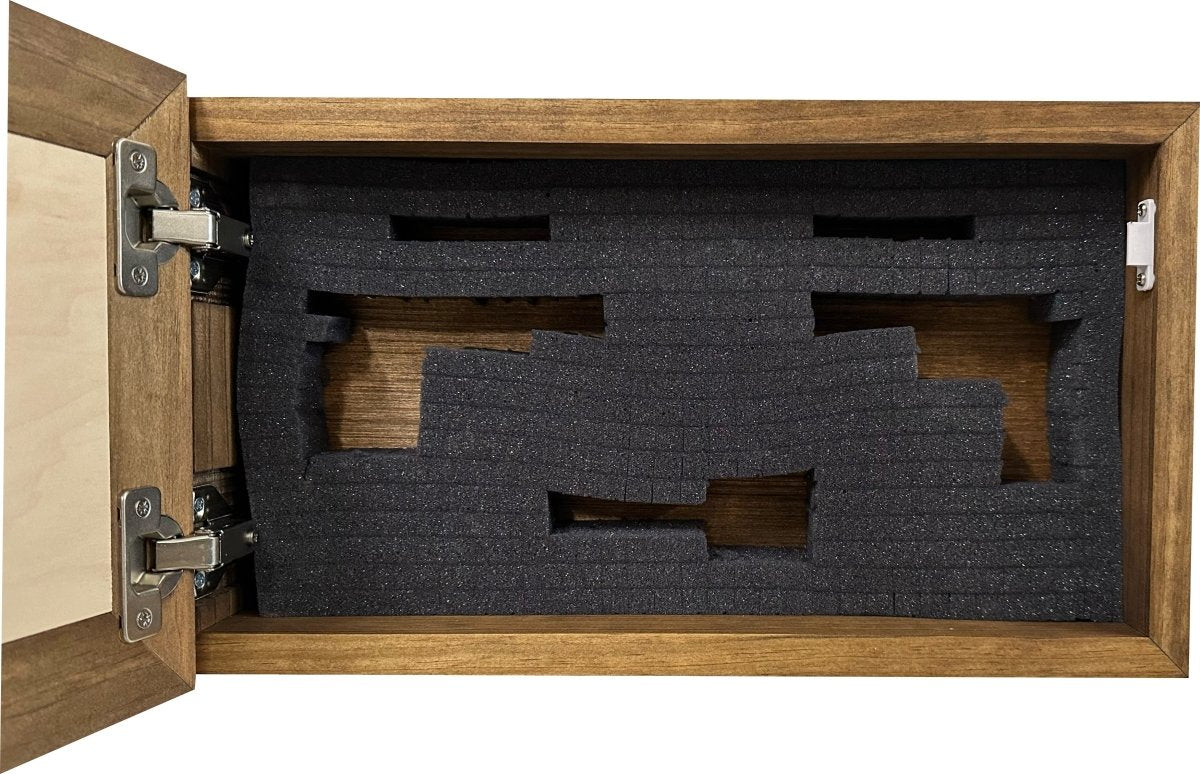Hidden Gun Safe Just Flowers Wall Decoration - Wood Gun Cabinet To Securely Store Your Gun In Plain Sight by Bellewood Designs - Hooyah Woodworks LLC